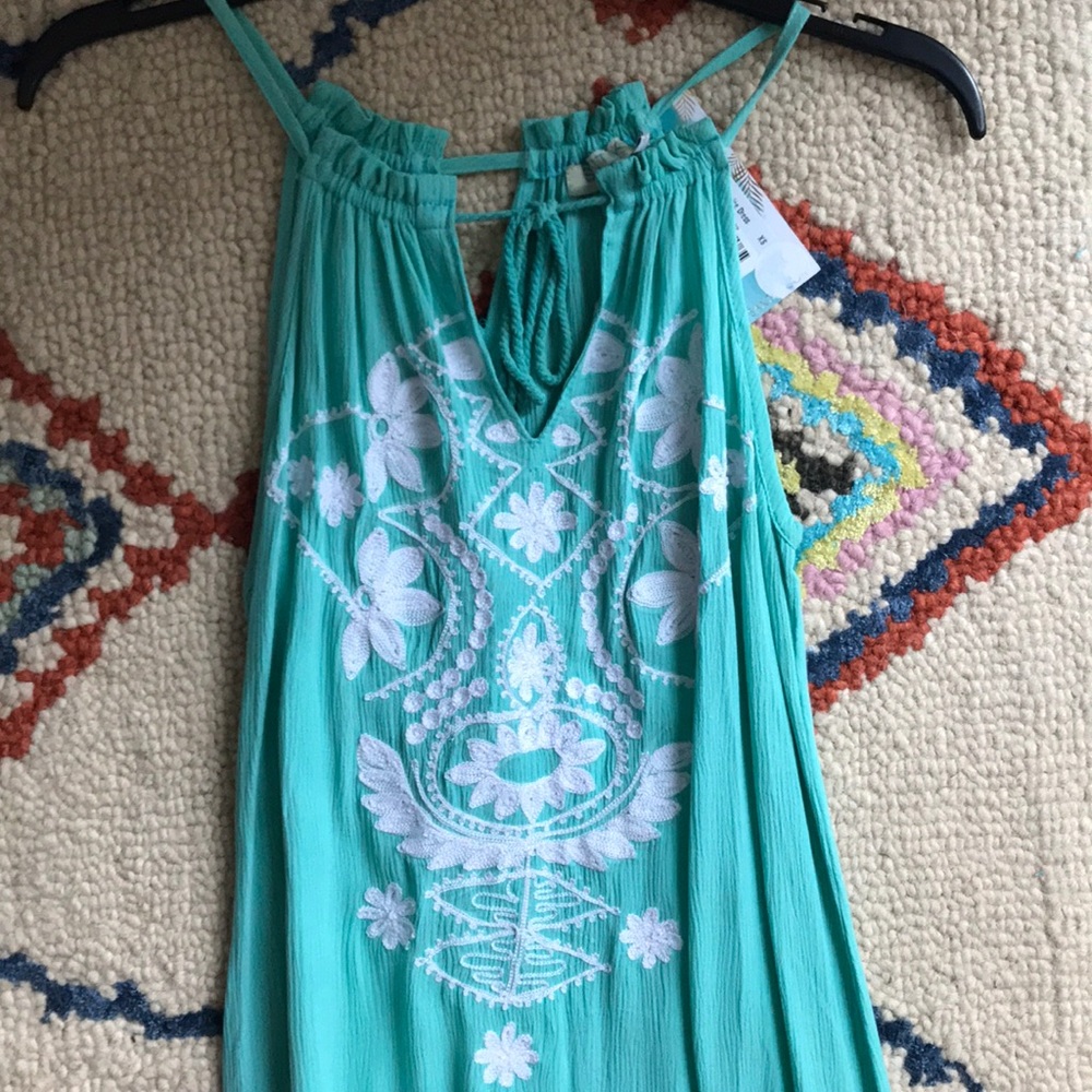 Turquoise summer dress